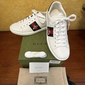 GUCCI Women’s Ace Embroidered *Bee* Sneaker w/ Webbing MSRP $950 7 US (37)